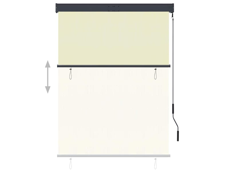  Store enrouleur, store roulant d'extérieur 120 x 250 cm crème cf47303  - Conforama C