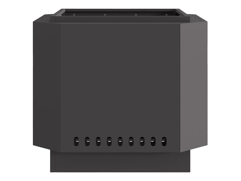  Brasero exterieur, foyer sans fumée noir 58x58x51 cm acier laminé à froid  - Conforama E