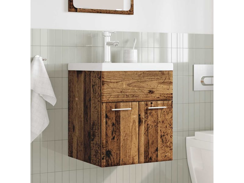  Ensemble de meubles salle de bain 2 pcs bois d'ingénierie cf63913  - Conforama C