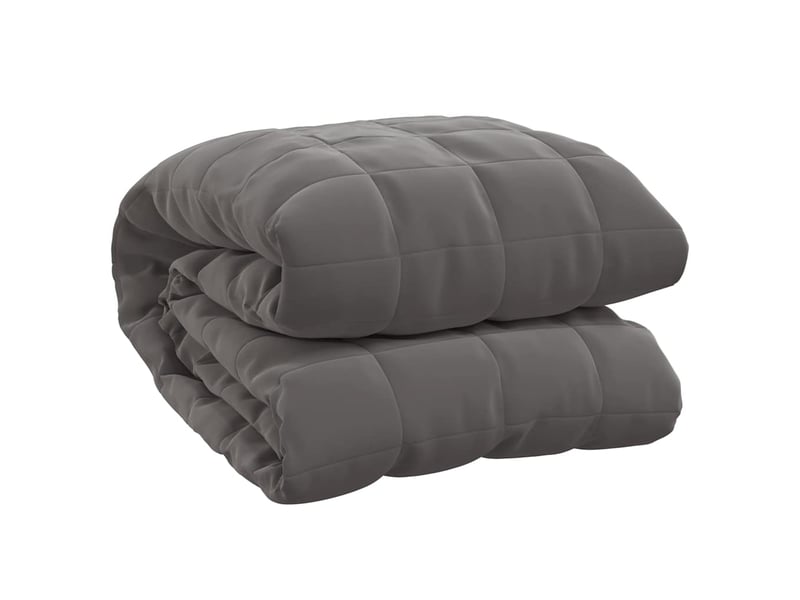 Couverture lestée adulte gris 220x260 cm 15 kg tissu shl79247 - Conforama A