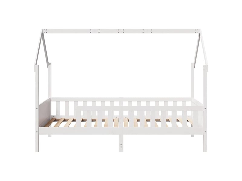  Cadre de lit d'enfants - lit jeune forme de maison sans matelas pin  - Conforama D