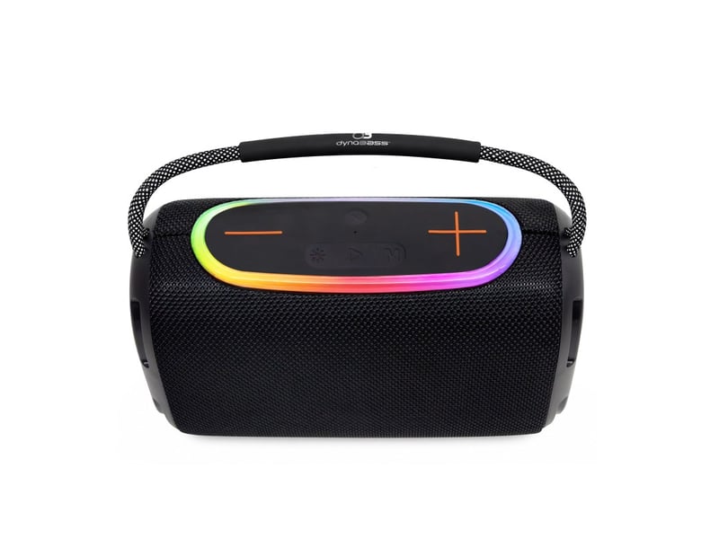  Dynabass - dbe40 x black - enceinte sans fil puissante - led rgb  - Conforama E