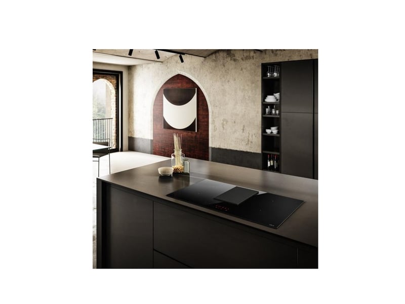  Elica - table de cuisson aspirante induction 83cm 4 feux 7400w noir  prf0210553 - PRF0210553 - Conforama E