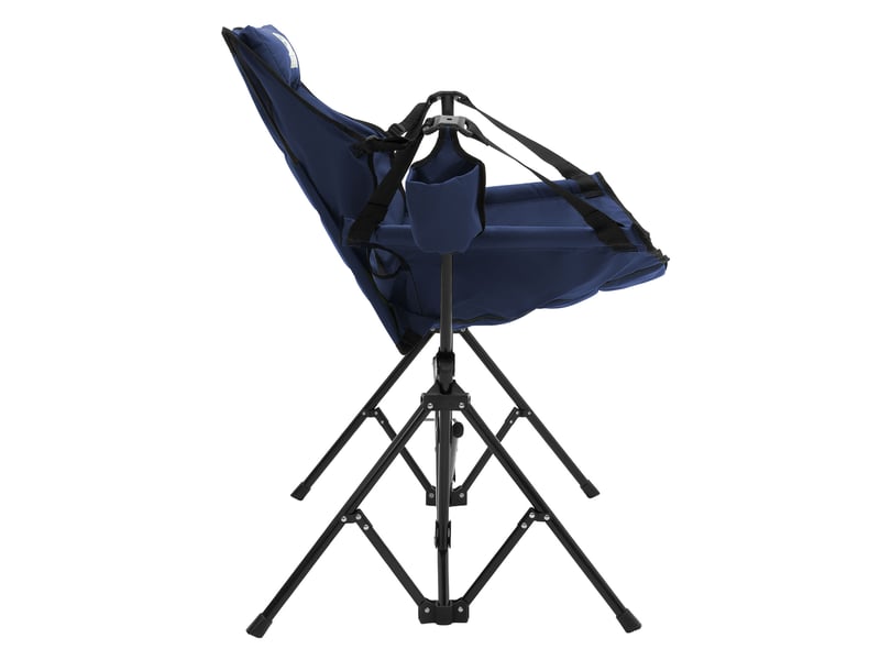  Ecd germany chaise de camping pliante confortable avec dossier réglable, coussin d'appui-tête et porte-gobelet, cadre en acier, fauteuil à bascule, assie extra-large, pour jardin pêche, bleu, 150 kg ECD Germany GmbH - Conforama C
