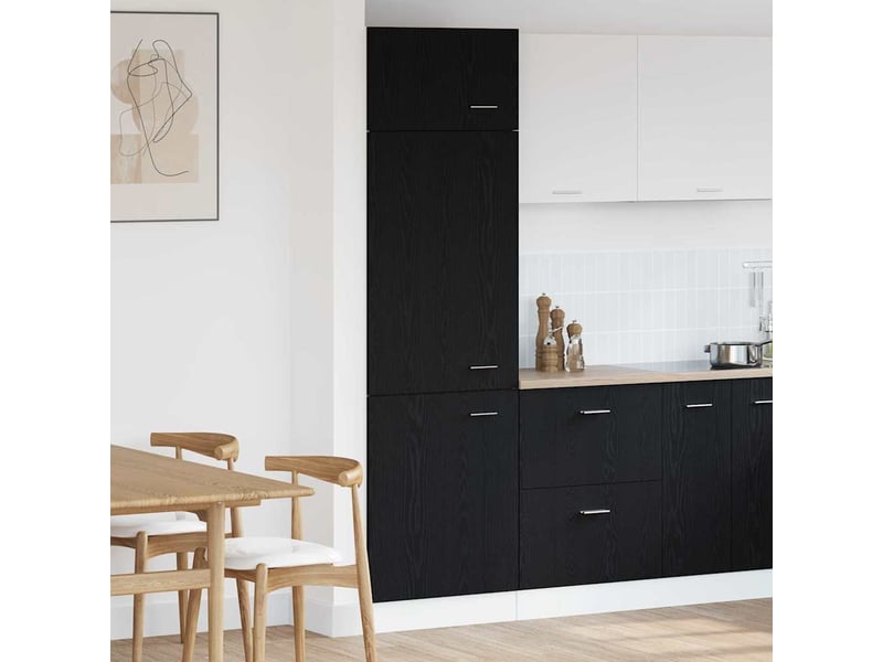 Meuble de rangement, armoire suspendue lyon chêne noir 60x31x207cm - Conforama B