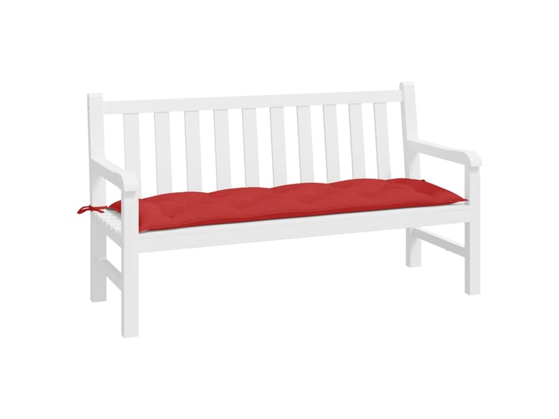  Coussin de banc de jardin, coussin d'assise rouge 150x50x7 cm tissu oxford cf52800  - Conforama C