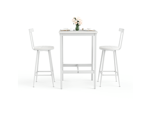 Ensemble table carré(e)   2 tabouret(s) inclu(s) <strong>HAVRYA</strong> <strong></strong> 