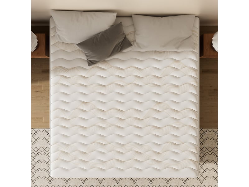  Ensemble matelas en mousse 140x190 cm + sommier tapissier volige, 9 pieds inclus,ensemble matelas et sommier  - Conforama D