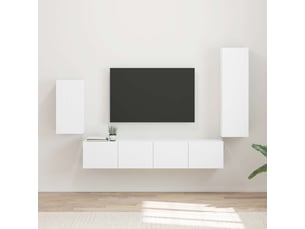 Meuble tv coloris blanc 31 cm <strong></strong>  <strong></strong>