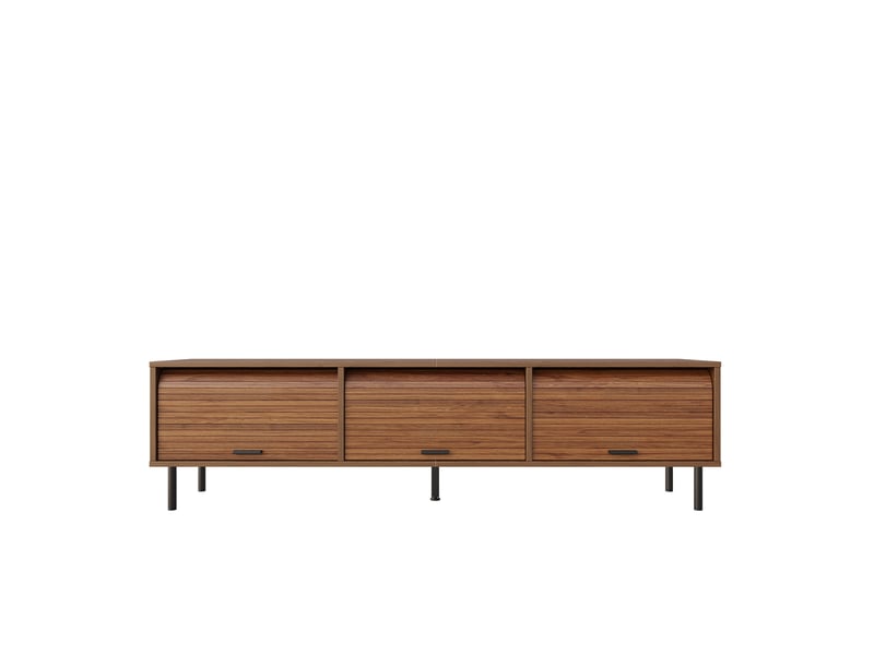  Meuble tv bas 180 cm, finition noyer  - Conforama A