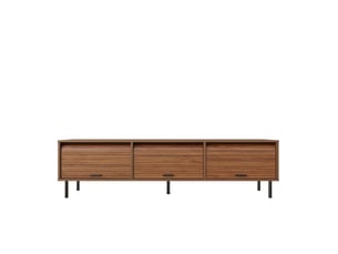 Meuble tv coloris bois foncé 180 cm <strong>BIQZUYA</strong>  <strong></strong>