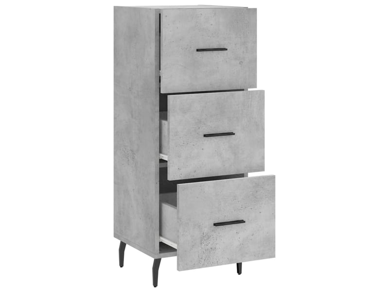  Buffet - bahut - meuble de rangement gris béton 34,5x34x90 cm bois d'ingénierie  - Conforama E