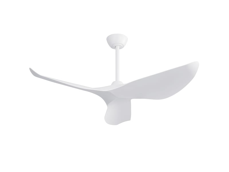  Ventilateur de plafond sans éclairage moteur dc avec télécommande blanc 96.5 cm W3852P508885 - Conforama A