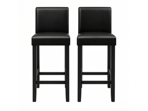 tabouret de bar <strong>HAUSS SPOLE</strong> - noir hauteur d'assise 75 cm vendu Par paire