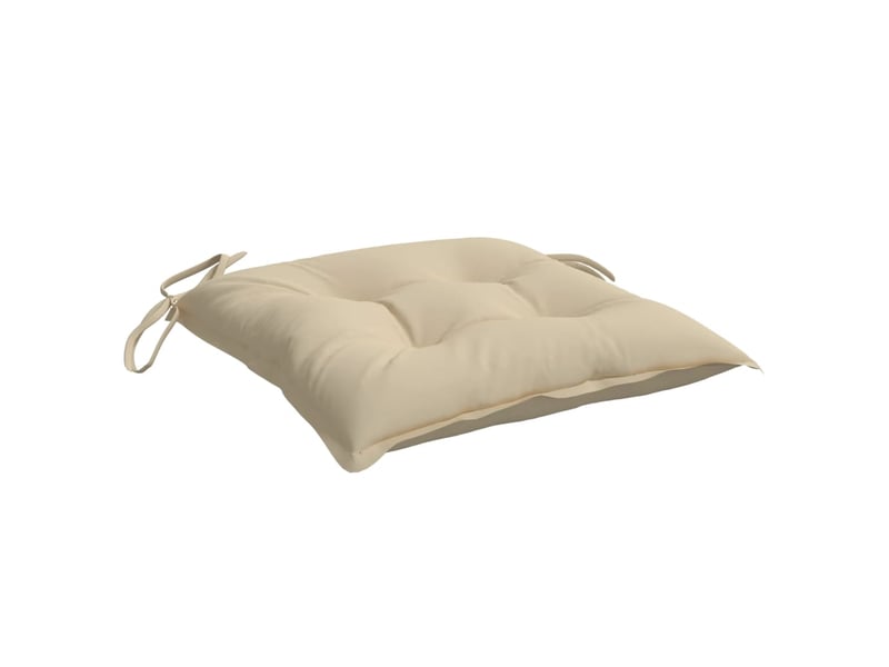 Lot de 2 coussins de palette, coussins de canapé beige 50x50x7 cm tissu oxford cf59486 - Conforama E