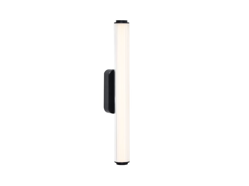  Applique murale intérieur, salle de bain led intégrée, virelle 50 en plastique noir, ip44, nordlux 2610241003 - Conforama A