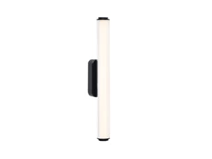 Applique murale intérieur, salle de bain led intégrée, virelle 50 en plastique noir, ip44, nordlux