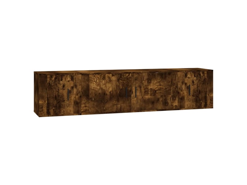  Ensemble de meubles tv 3 pcs chêne fumé bois d'ingénierie shl69946  - Conforama A