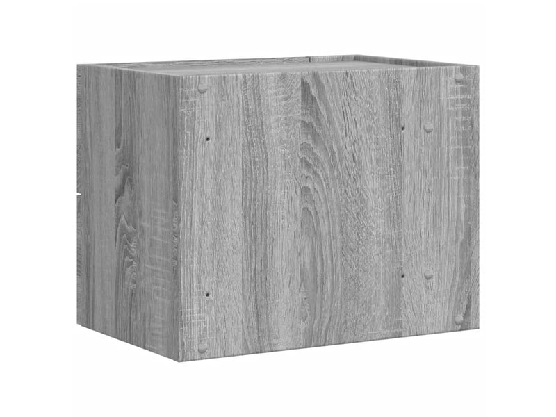  Table de chevet - cabinet de chevet - table de nuit murale sonoma gris 45x30x35 cm  - Conforama E
