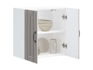 Meuble de rangement, armoire murale de cuisine lucca sonoma gris bois ingénierie shl5854