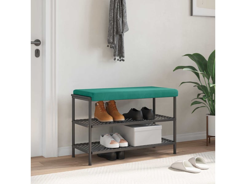 Coussin de banc, coussin d'assise, coussin de canapé velours turquoise profondeur 35 cm cf53939 - Conforama B
