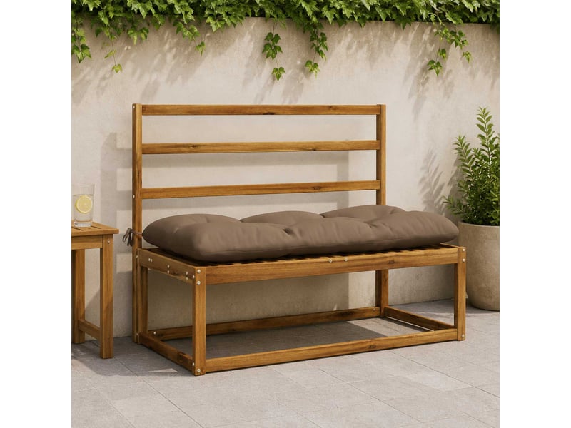  Coussin de banc, coussin d'assise, coussin de canapé vianen 100 % polyester taupe 110 x 50 x 12 cm cf53996  - Conforama B
