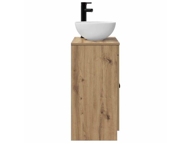 Meuble de salle de bain avec évier chêne artisanal shl343 - Conforama E