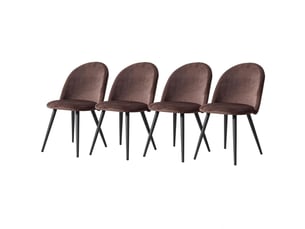 Lot de chaises 4 pièces assises rembourrées confortables style moderne et élégant