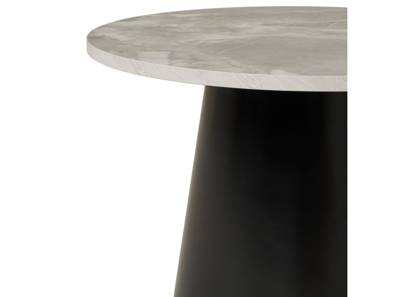 Bree- table basse décor marbre ø60 cm  - Conforama C