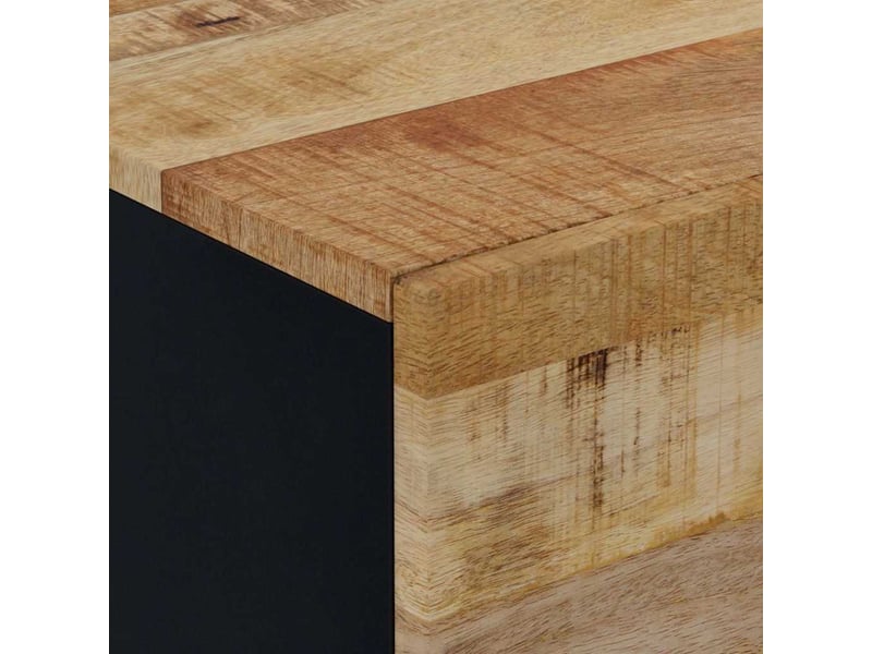  Lot de 2 tables de chevet - cabinet de chevet - table de nuit 40x33x46 cm bois de manguier solide  - Conforama D