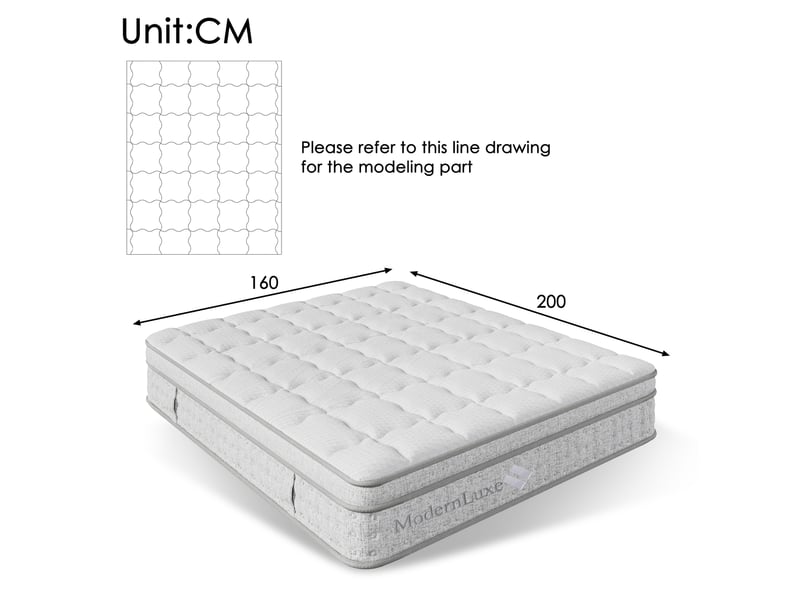 Matelas 160x200 cm à ressorts ensachés et mousse froide, 7 zones, h3 - Conforama C