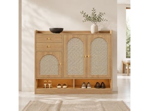 Meuble à chaussures 22 paire(s)  <strong>VIVRYN</strong>  <strong></strong> coloris naturel