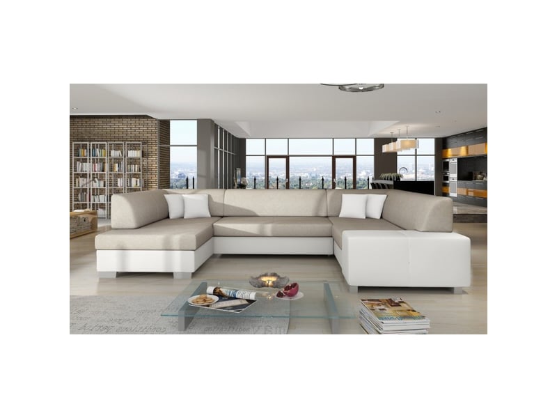  Canapé d'angle convertible panoramique la havane - angle canapé - gauche, couleur canapé - dora 21-soft 17  - Conforama D