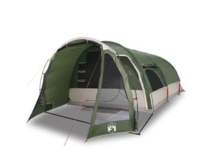 Tente de camping, tente familiale tunnel 8 personnes vert imperméable shl81335