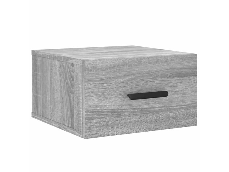  Lot de 2 table de chevet murales, table d'appoint sonoma gris 35x35x20 cm  - Conforama E