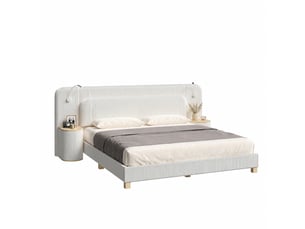 Lit 2 places 180x200 cm    coloris beige