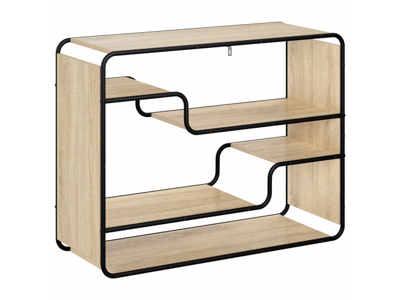  Buffet salon, buffet de rangement chêne sonoma 98x37,5x75,5 cm bois d'ingénierie  - Conforama E