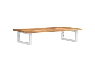 Étagère de vasque | étagère murale acier et bois massif d'acacia shl169