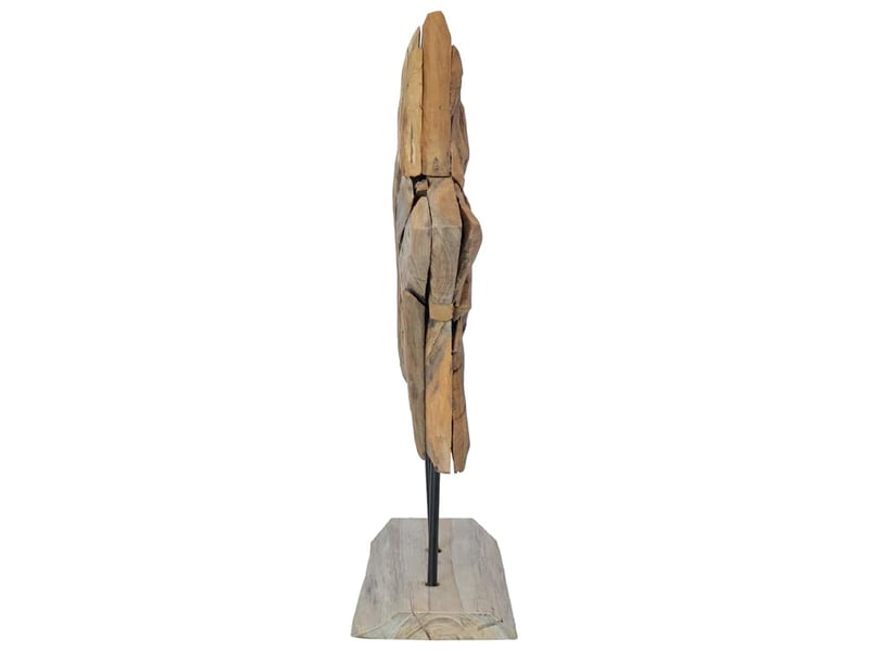  Étoile de noël marron 43,5 x 13,5 x 59 cm bois de teck massif  - Conforama E