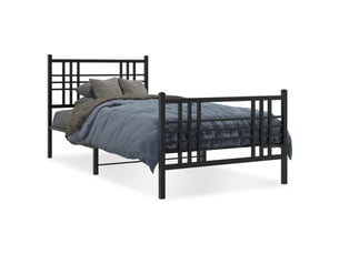 Lit simple 90x190 cm    coloris noir
