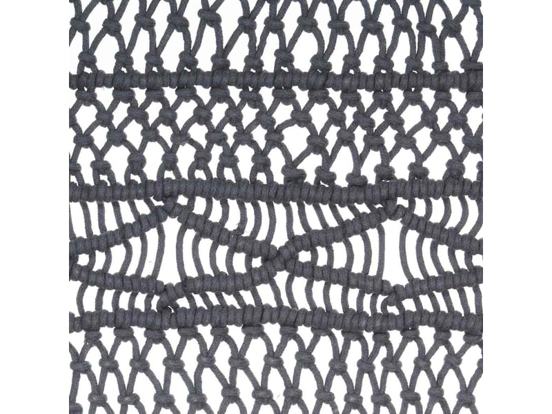  Rideau en macramé, rideau de porte anthracite 140x240 cm coton cf43861  - Conforama E