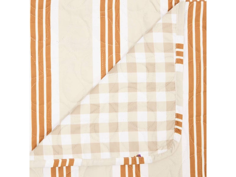  Dessus de lit cole 220x240cm vichy fantaisie beige COLE - Conforama E