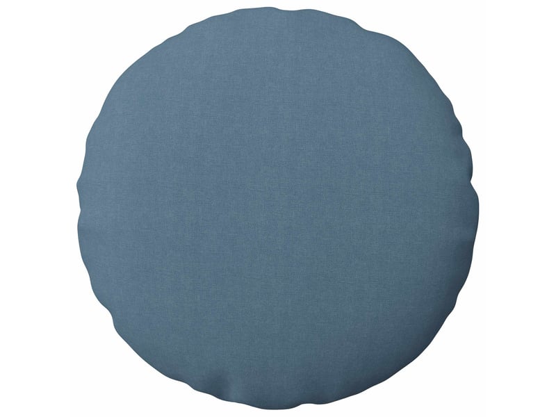 Lot de 6 housses de coussin heerlen bleu denim ø 50 cm tissu cf49596 - Conforama A