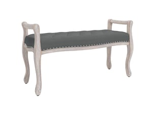 Banc chambre, banc de lit gris foncé 110x45x60 cm tissu