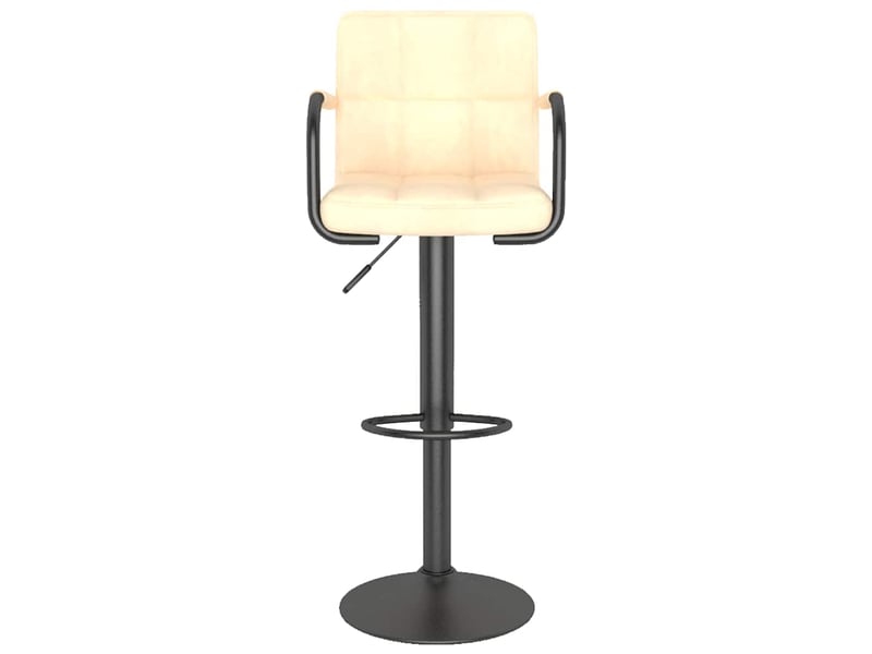  Lot de 2 tabouret de bar, chaise de bar crème velours shl59419  - Conforama D
