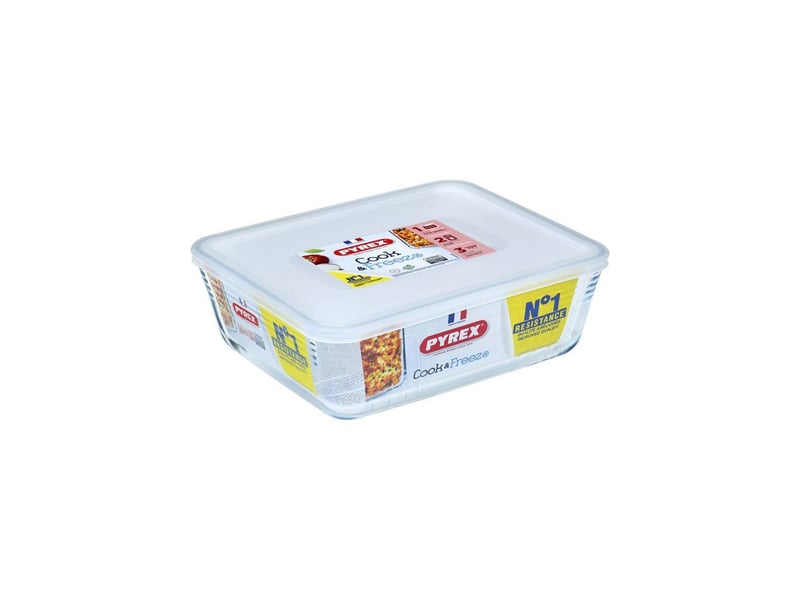  Boites de conservation verre borosilicate rectangulaires empilables set de 4 -40 a 350 c avec couvercles transparents AAAAY01654 - Conforama D