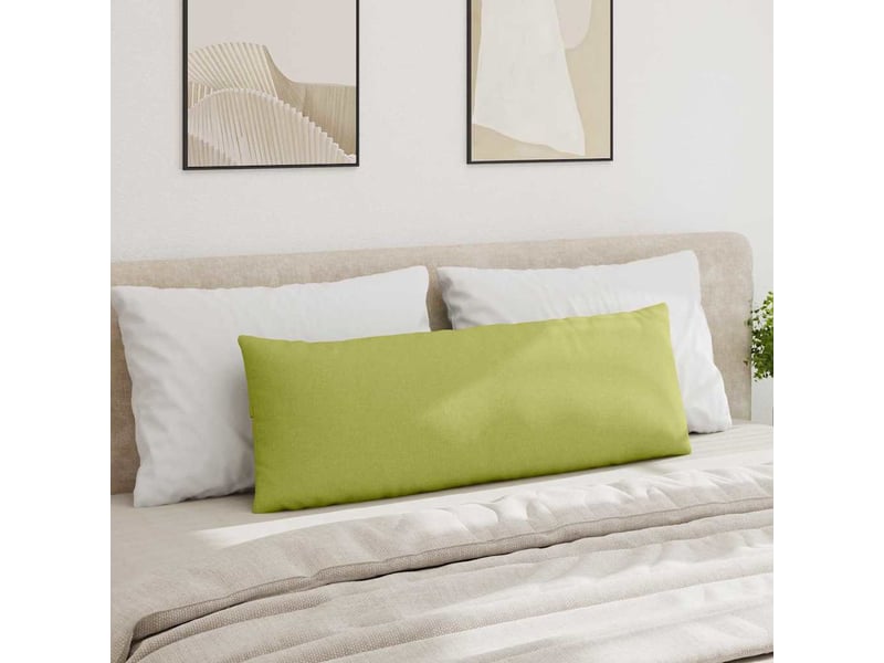 Lot de 2 coussins de canapé, coussins décoratifs tissu vert clair 120 x 40 cm cf58971 - Conforama D