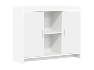 Buffet - bahut - meuble de rangement blanc 98,5 x 33 x 80 cm bois d'ingénierie