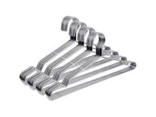 Cintre en acier inoxydable, argenté, 42 cm, 20 cintres, cintre épais, ultra-fin, gain de place.