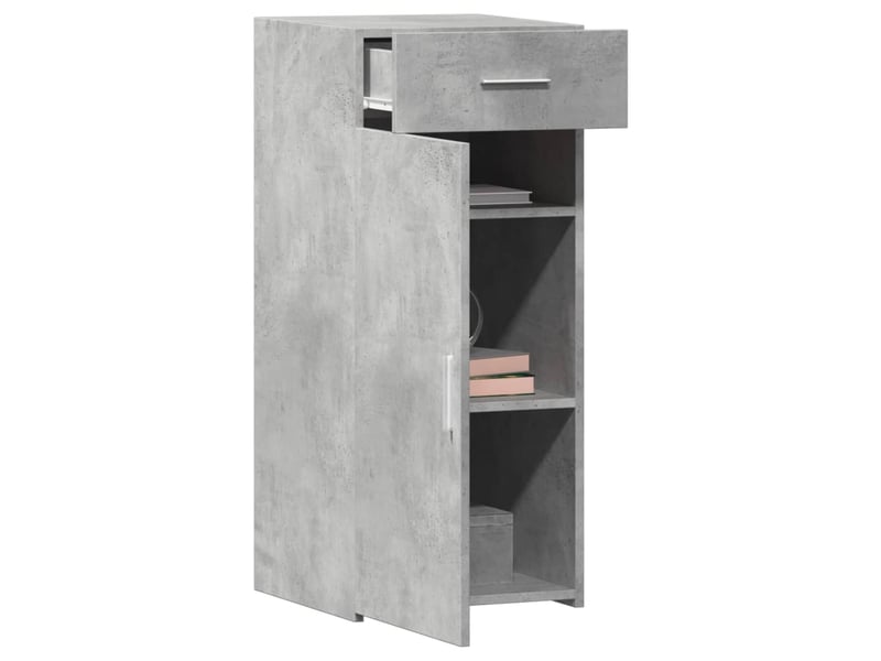  Buffet - bahut - meuble de rangement gris béton 40x42,5x93 cm bois d'ingénierie  - Conforama C